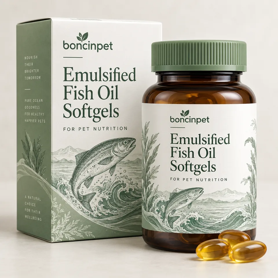 Emulsified Fish Oil Softgels
