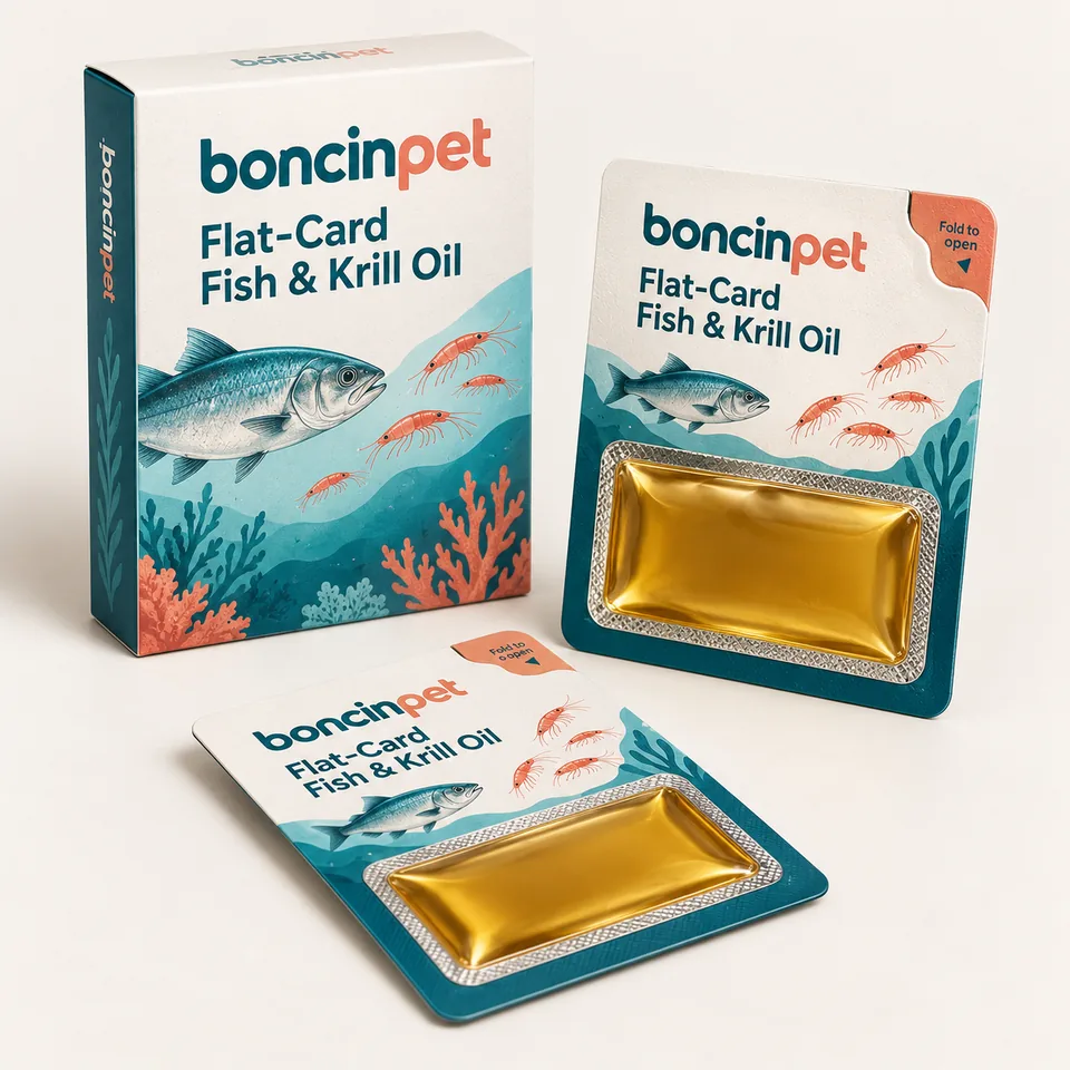 Flat-Card Fish & Krill Oil Packs