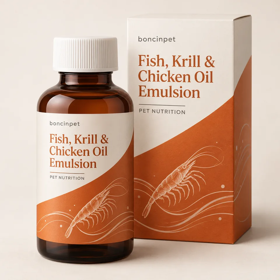 Fish, Krill & Chicken Oil Emulsion
